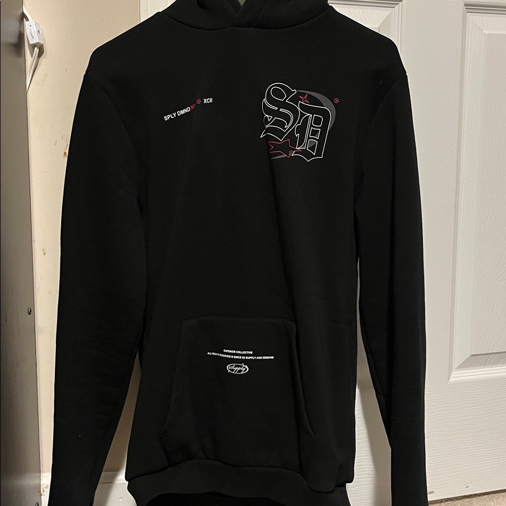Black Graphic Hoodie